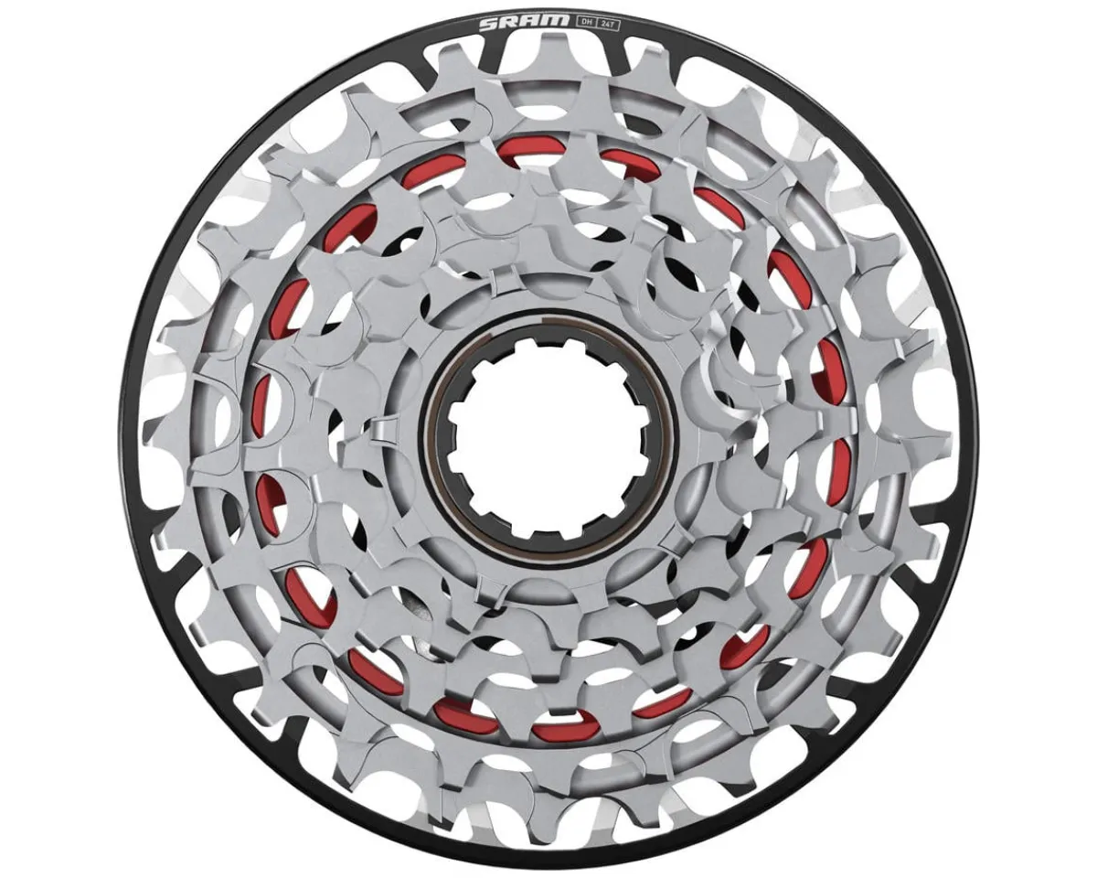 SRAM Cassettes|XX Downhill XS-797 T-Type Downhill Cassette (Silver) (7 Speed) (XD) (10-24T)