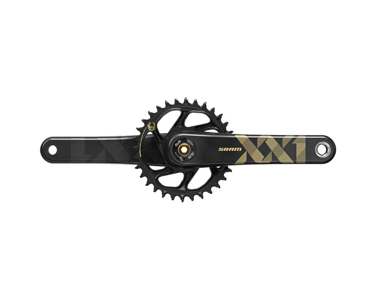 SRAM Cranksets & Parts|XX1 Eagle Crankset (Black/Gold) (12 Speed) ( Direct Mount) (175mm) (34T) (DUB Spindle) (Boost)