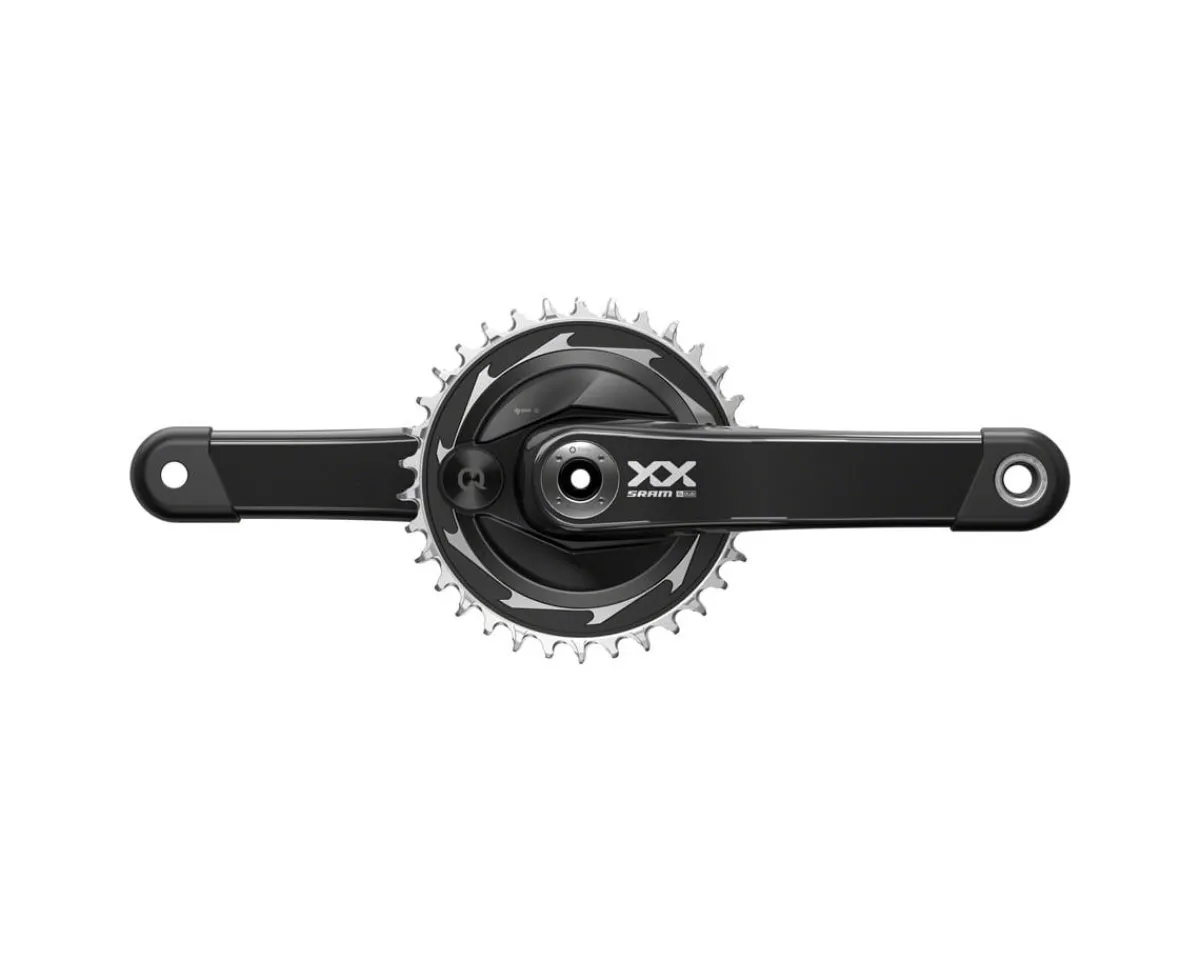 SRAM Electronic Shifting|Groupsets|XX SL Eagle Transmission AXS Power Meter Groupset (Black/Silver) (T-Type) (175mm) (34T) (1 x 12 Speed) (DUB) (55mm Chainline) (UDH)