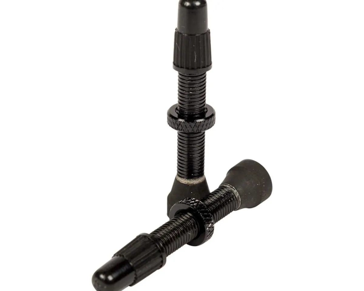 Stan's Tubeless Tire Tools|Tubeless Accessories|Alloy Tubeless Valves (Black) (Pair) (35mm)