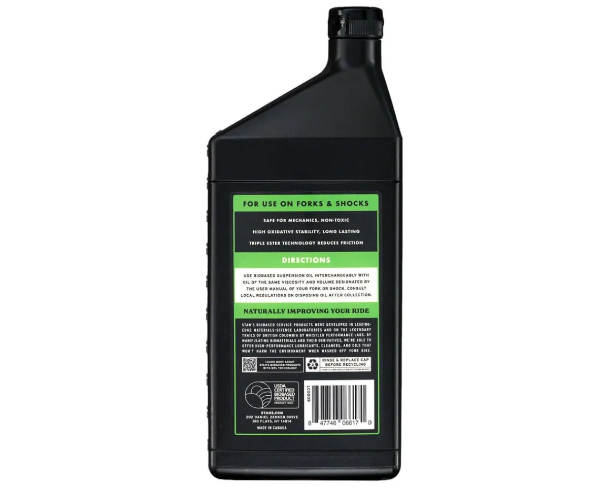 Stan's Lubes, Greases, & Oils|Suspension|Biobased Suspension Oil (2.5wt) (1000ml)