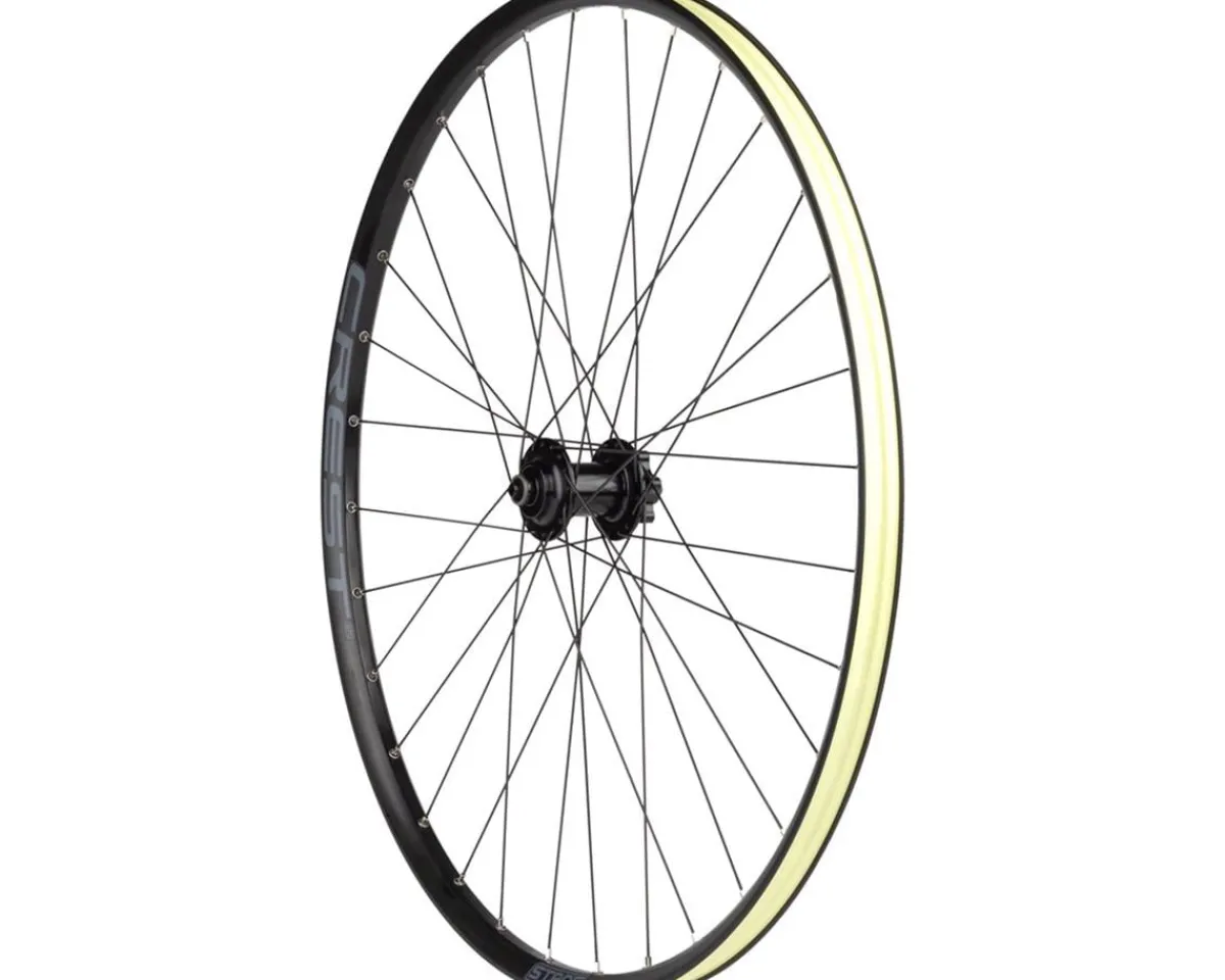 Stan's Wheels & Parts|Crest S2 Front Wheel (Black) (QR x 100mm) (29") (6-Bolt) (Tubeless)