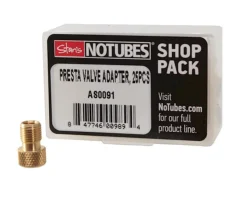 Stan's Tire & Tube Accessories|Tools|Presta Valve Adapters (Brass) (25-Pack)