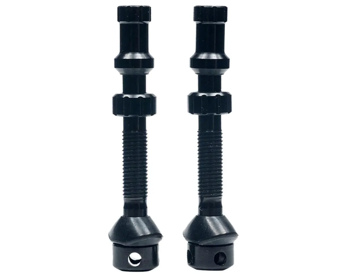 Stan's Tubeless Tire Tools|Tubeless Accessories|Universal+ Presta Valves (Black) (37mm) (Pair)