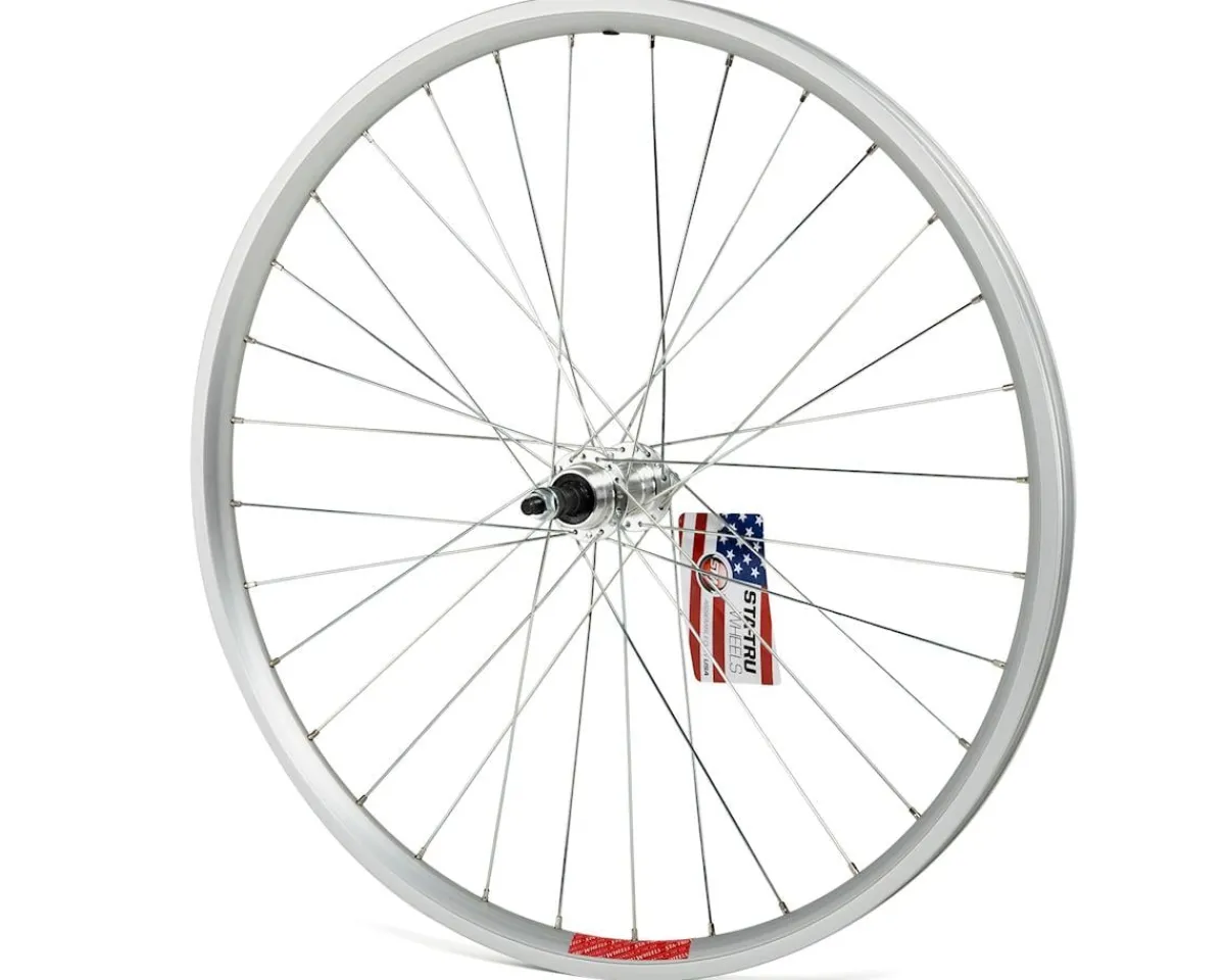 Sta-Tru Wheels & Parts|Bolt On Double Wall Rear Wheel (Silver) (Freewheel) (3/8" x 135mm) (26")