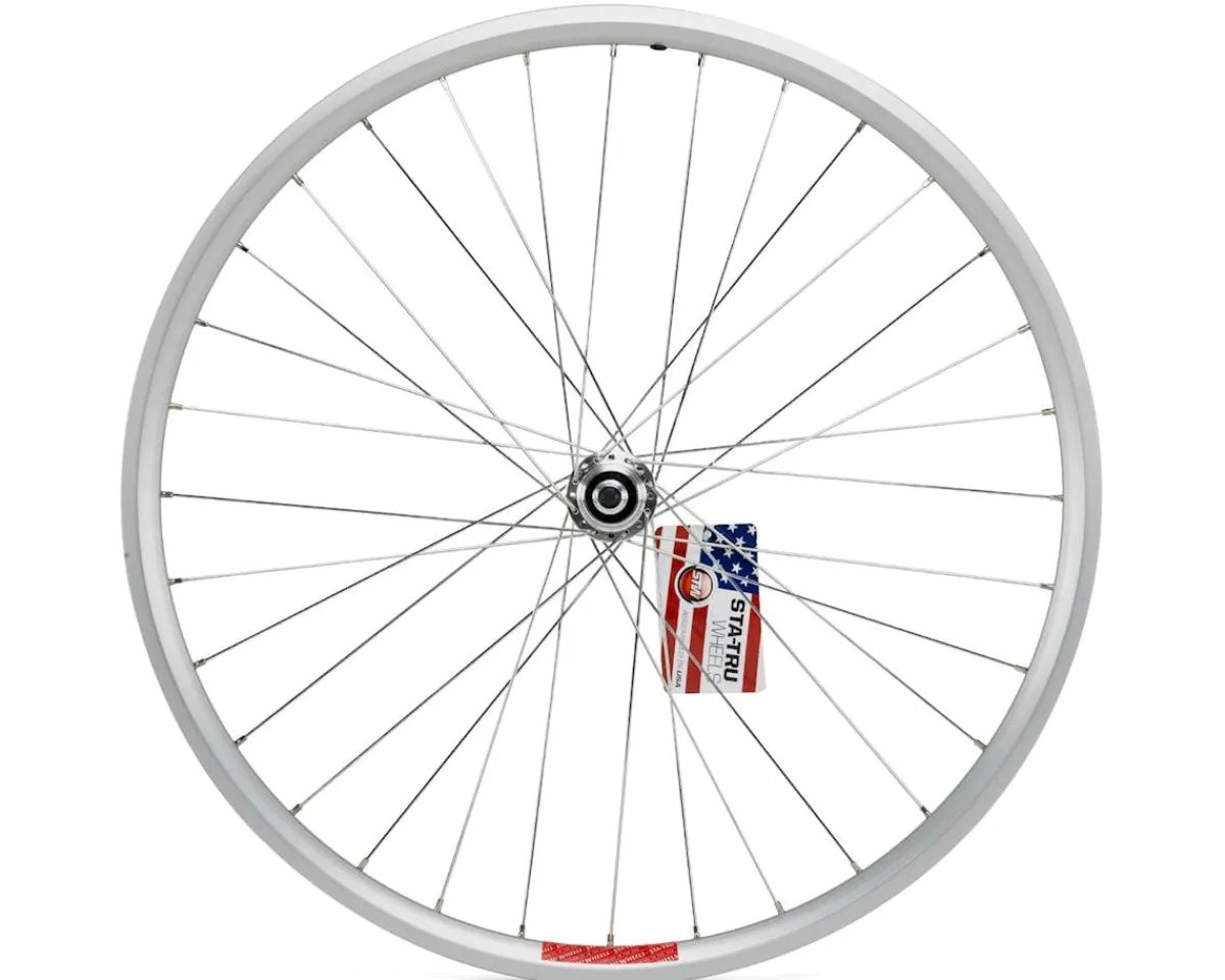Sta-Tru Wheels & Parts|Bolt On Double Wall Rear Wheel (Silver) (Freewheel) (3/8" x 135mm) (26")