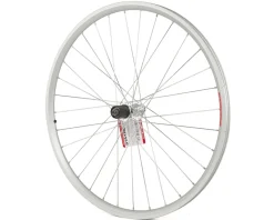 Sta-Tru Wheels & Parts|Quick Release Double Wall Rear Wheel (Silver) (Shimano HG) (QR x 135mm) (26") (Tubeless)