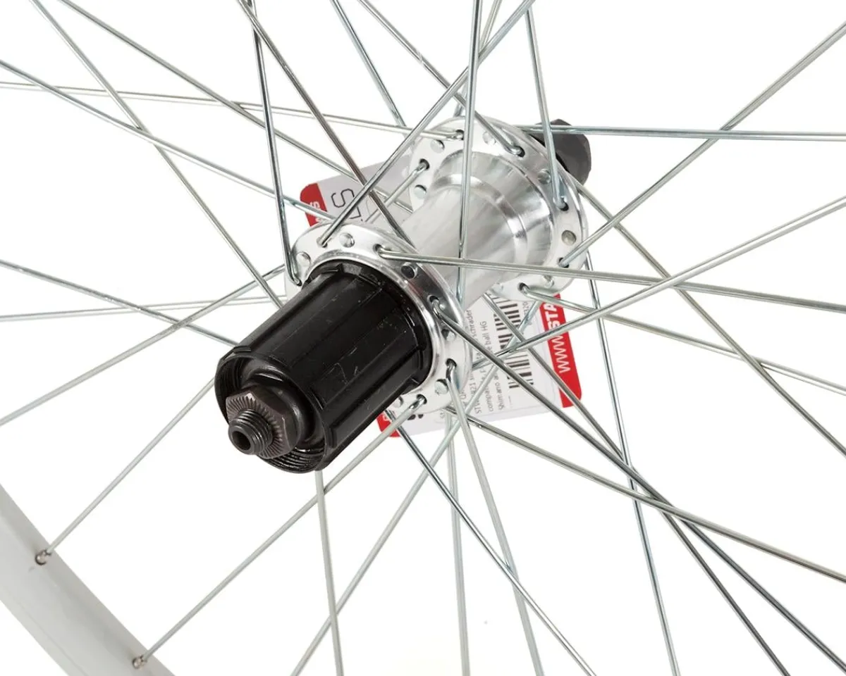 Sta-Tru Wheels & Parts|Quick Release Double Wall Rear Wheel (Silver) (Shimano HG) (QR x 135mm) (26") (Tubeless)