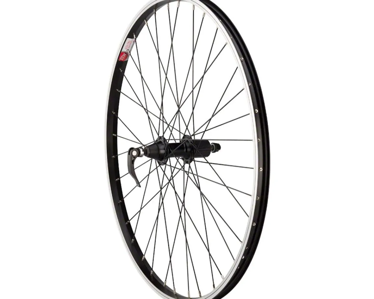 Sta-Tru Wheels & Parts|Quick Release Single Wall Rear Wheel (Black) (Shimano HG) (QR x 135mm) (26")