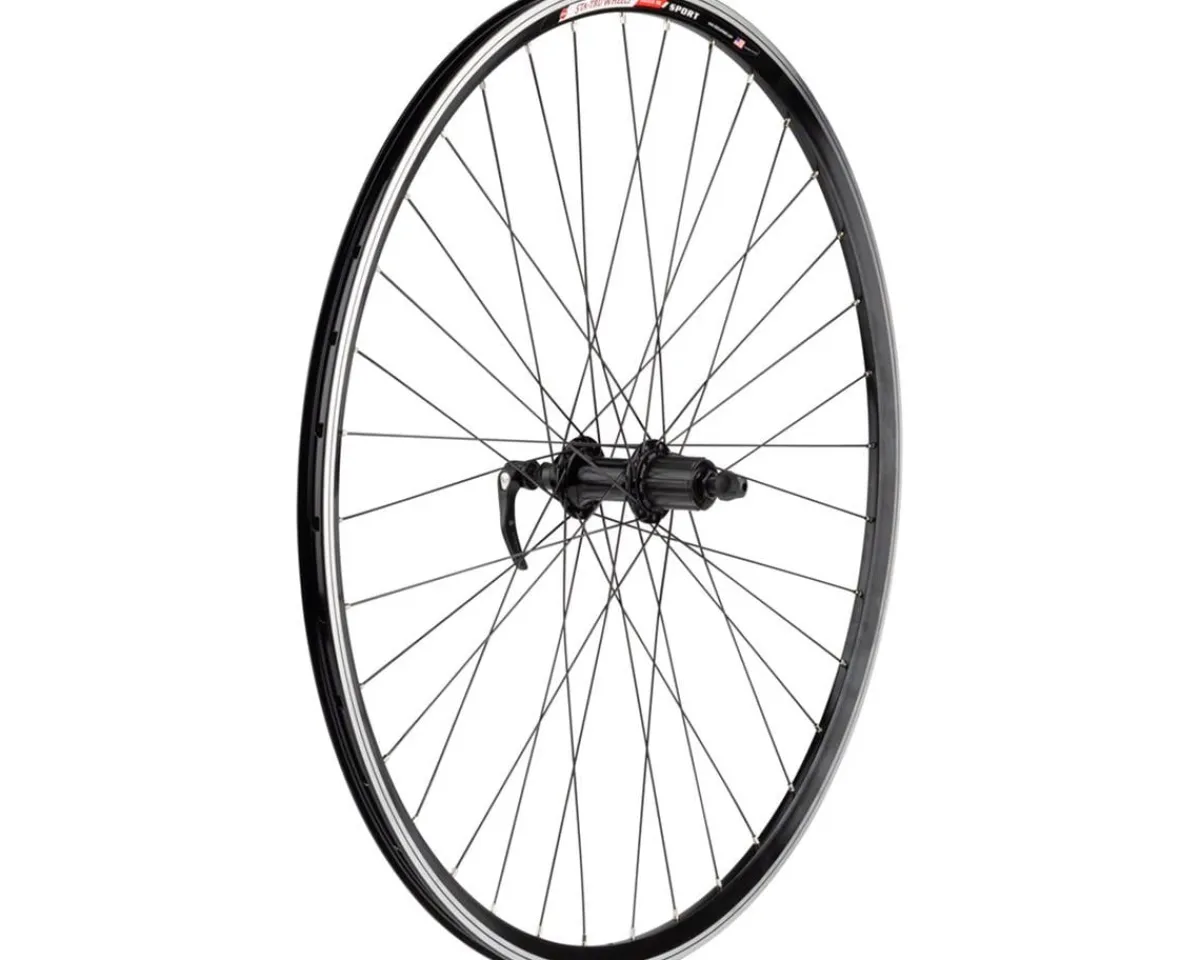 Sta-Tru Wheels & Parts|Sport Rear Road Wheel (Black) (Shimano HG) (QR x 130mm) (700c)