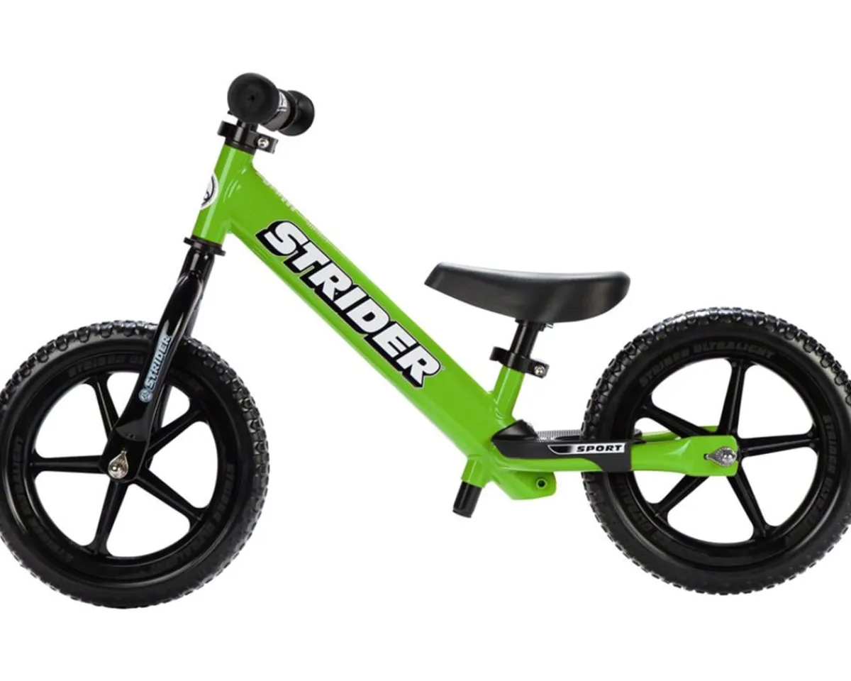 Strider Kids Bikes|Sport 12" Kids Balance Bike (Green)