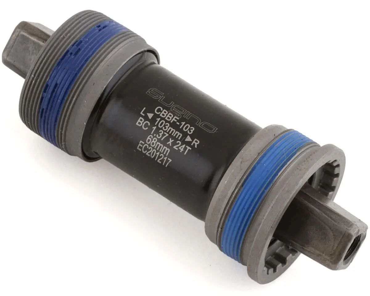 Sugino Bottom Brackets & Parts|English Square Taper Cartridge Bottom Bracket (Silver) (BSA) (68mm) (103mm)