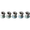 Sugino Chainrings & Accessories|75 Track Chainring Bolt/Nut Set (Chrome) (Steel) (5 Pack)