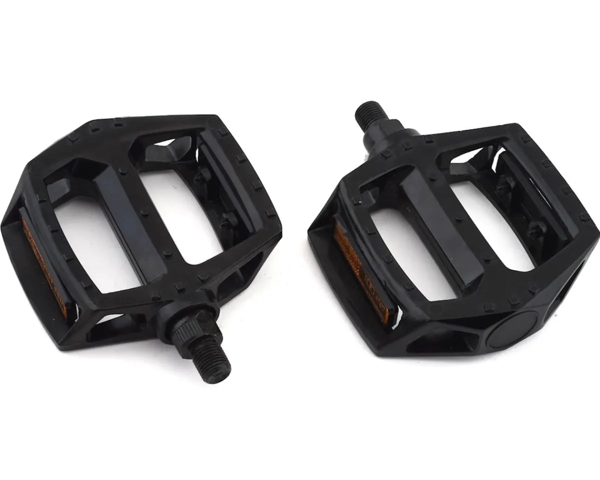 Sunlite Pedals & Cleats|MX Alloy Platform Pedals (Black) (1/2")