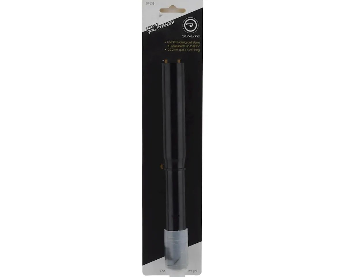 Sunlite Stems & Parts|Stem Riser (Black) (8.25") (22.2mm) (For Quill-Style Stems)