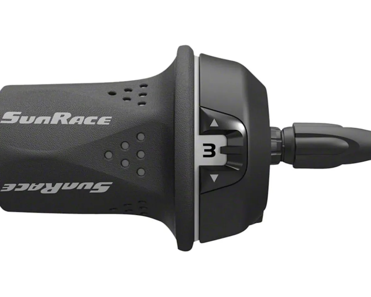 Sunrace Shifters|M21 Twist Shifters (Black/Grey) (Left) (3x)
