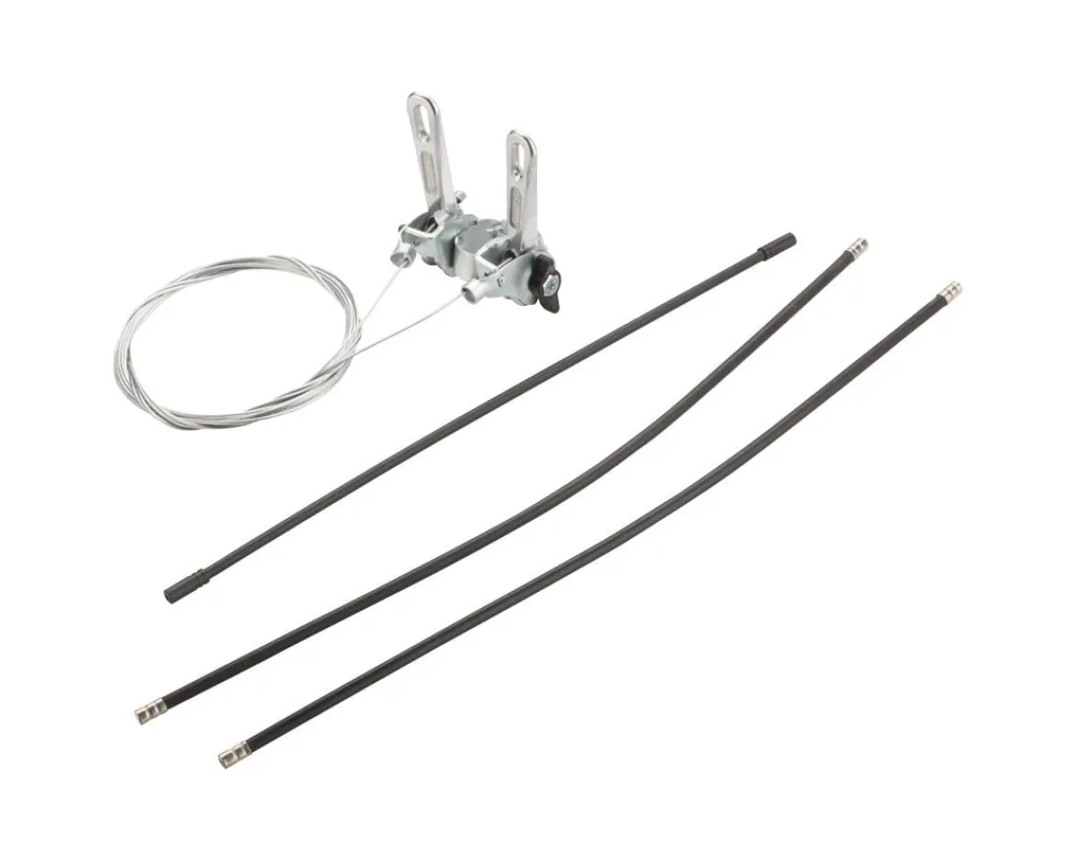 Sunrace Shifters|SLR103 Stem Mount Friction Shifters (Silver) (Pair) (2/3 x 6/7/8 Speed) (22.2mm Clamp)