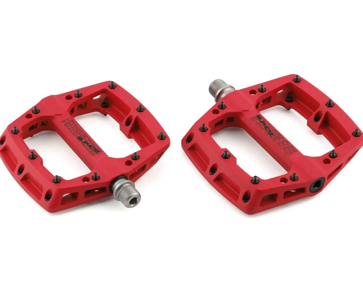 Supacaz Pedals & Cleats|Smash Thermopoly Platform Pedals (Red)