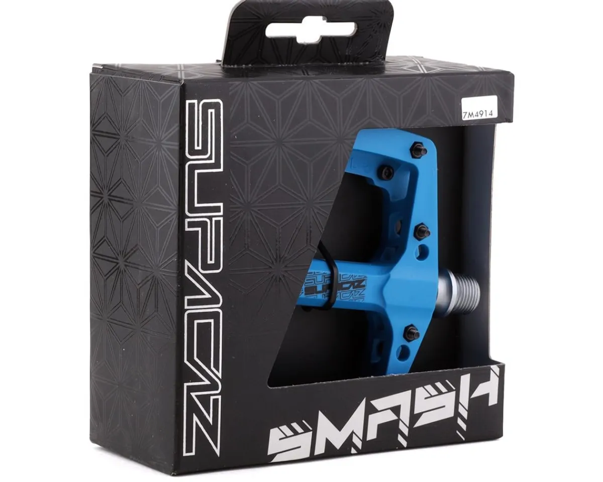Supacaz Pedals & Cleats|Smash Thermopoly Platform Pedals (Blue)