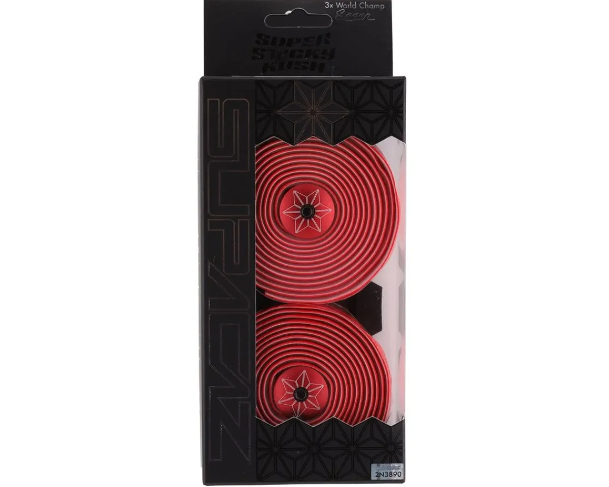 Supacaz Grips & Handlebar Tape|Super Sticky Kush Handlebar Tape (Red)