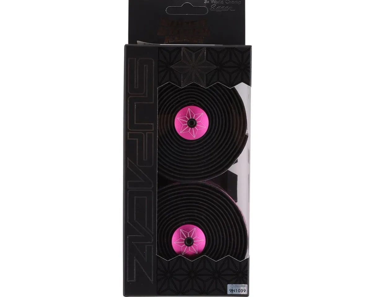 Supacaz Grips & Handlebar Tape|Super Sticky Kush Handlebar Tape (Neon Pink) (Star Fade)