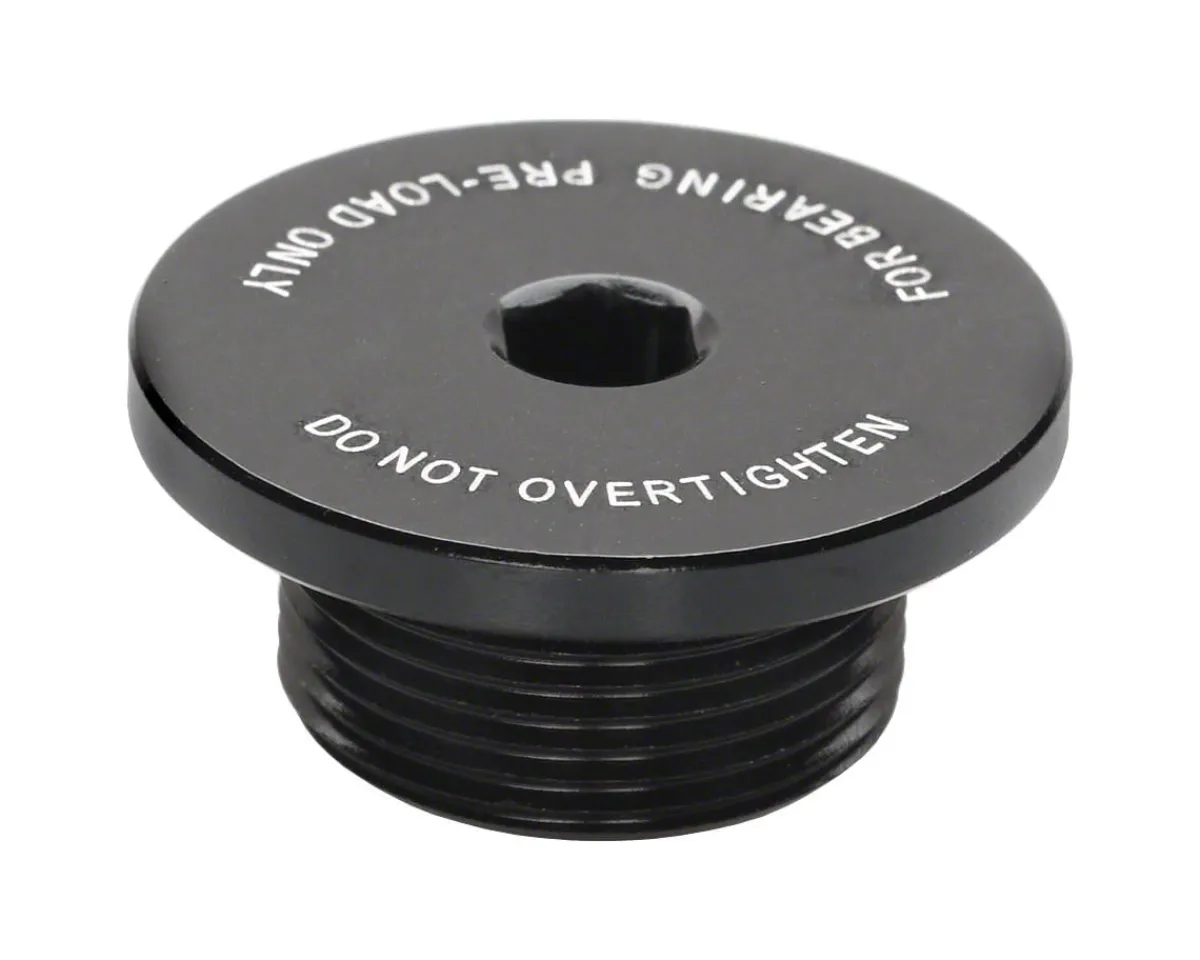 Surly Cranksets & Parts|Bearing Pre-Load Cap Black Non-Drive Crank Bolt (Black)