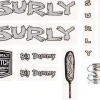 Surly Frame Protection & Decals|Big Dummy Frame Decal Set (Metallic Silver)