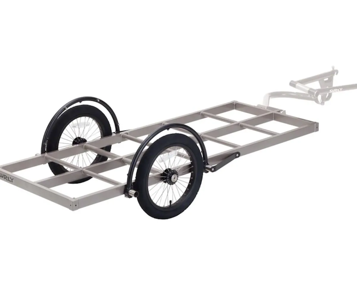 Surly Racks, Fenders, & Trailers|Bill Trailer (Grey) (Long Bed) (16" Wheels)