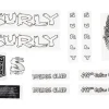 Surly Frame Protection & Decals|Bridge Club Frame Decal Set (White w/ Mushrooms)