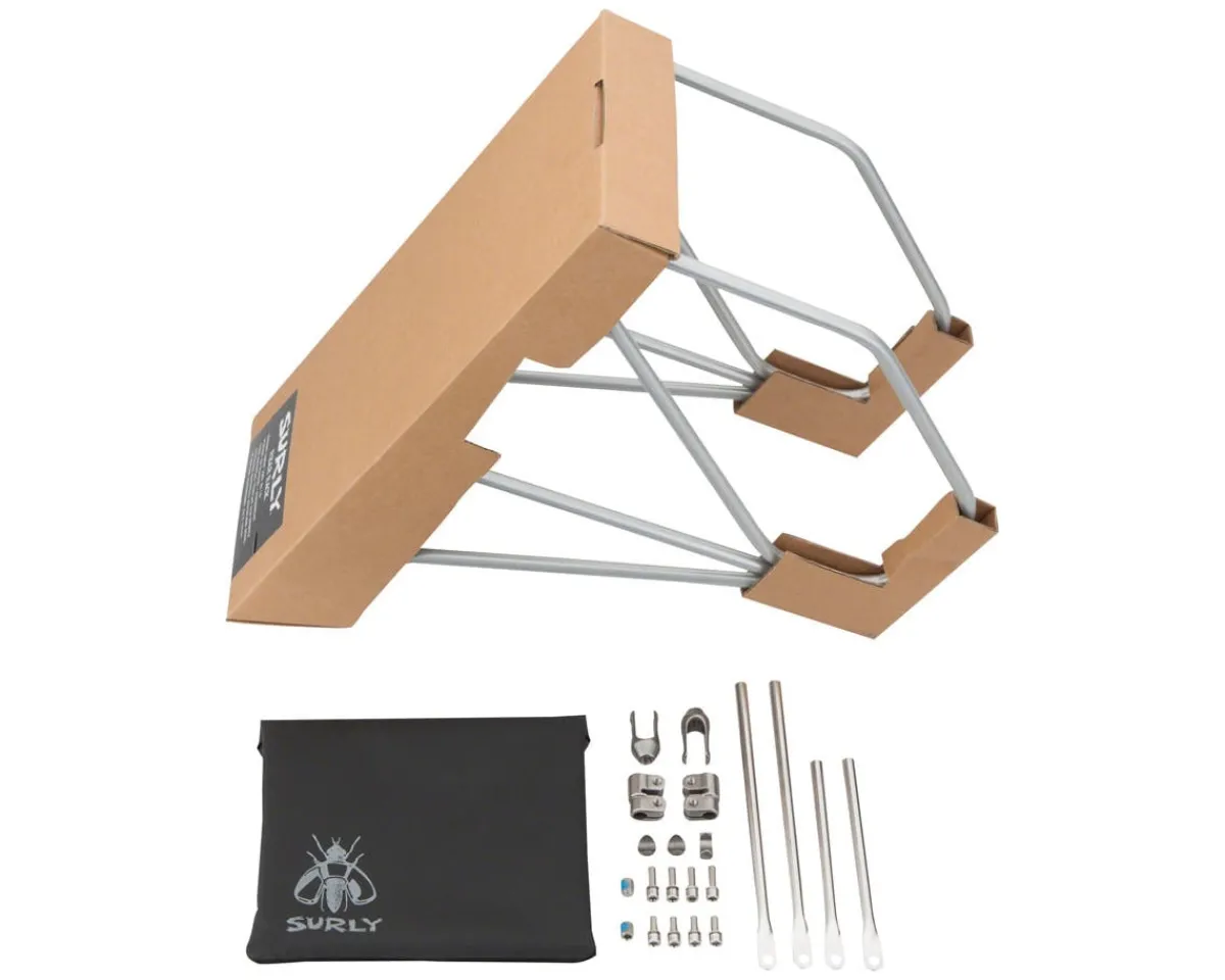 Surly Racks, Fenders, & Trailers|CroMoly Rear Bike Rack (Silver) (26"-29")