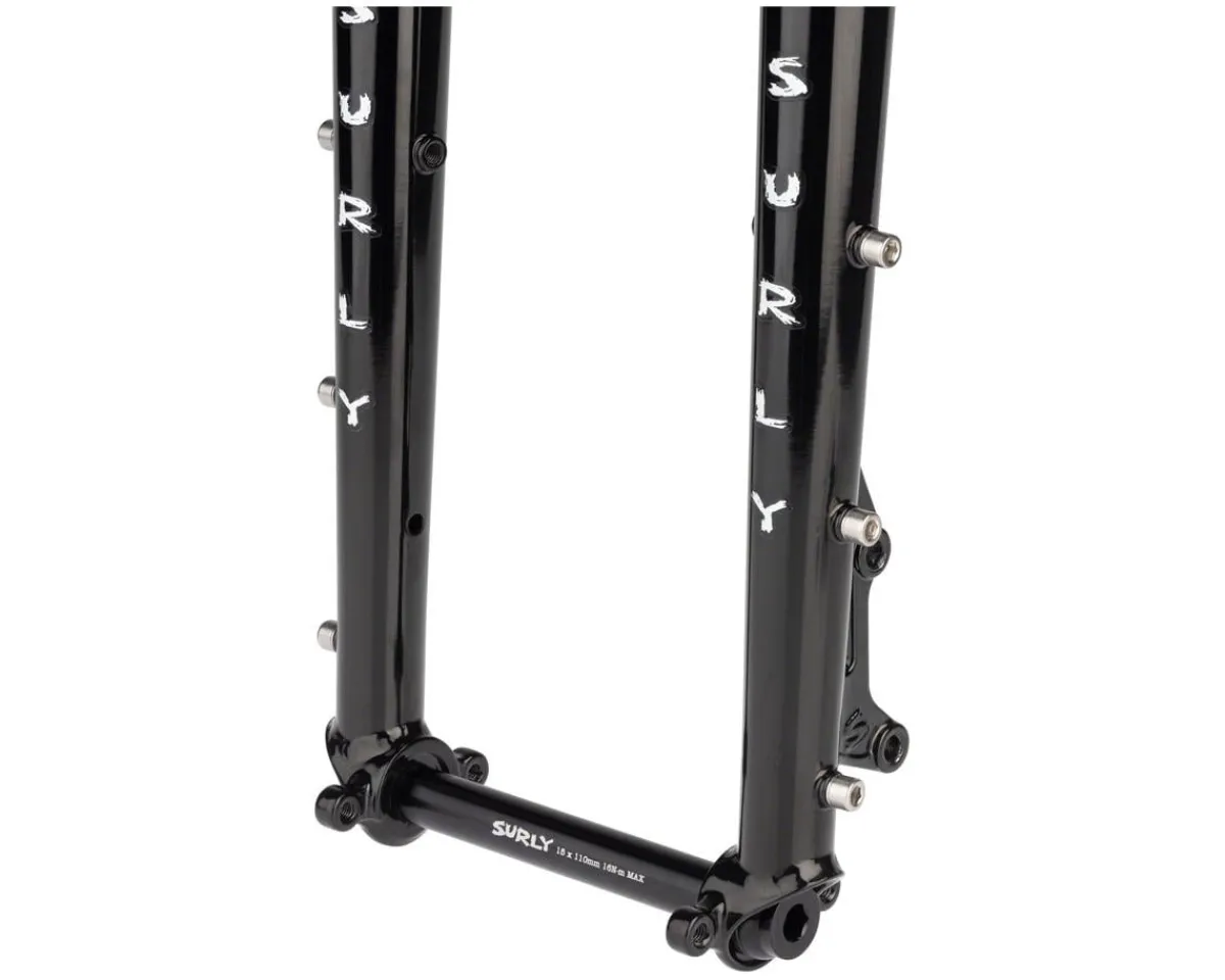 Surly Forks|Forks|Dinner Fork (Black) (1-1/8" Straight Steerer)