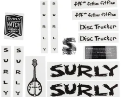 Surly Frame Protection & Decals|Disc Trucker Decal Set (Black)