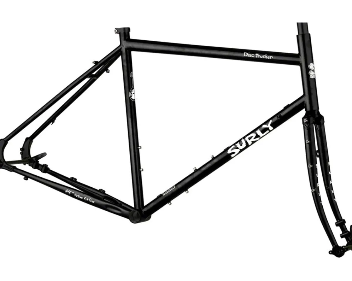Surly Frames|Gravel Bikes|Disc Trucker 26" Frameset (Hi-Viz Black) (54cm)