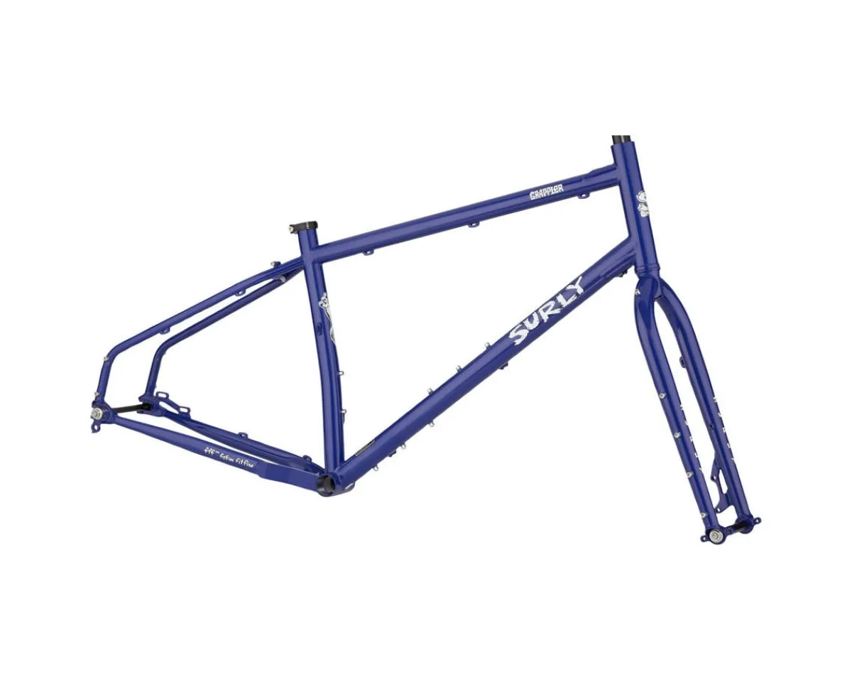 Surly Frames|Gravel Bikes|Grappler Drop-Bar Trail Bike Frameset (Subterranean Homesick Blue) (XS)