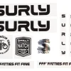 Surly Frame Protection & Decals|Intergalactic Decal Set (Black)