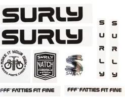 Surly Frame Protection & Decals|Intergalactic Decal Set (Black)