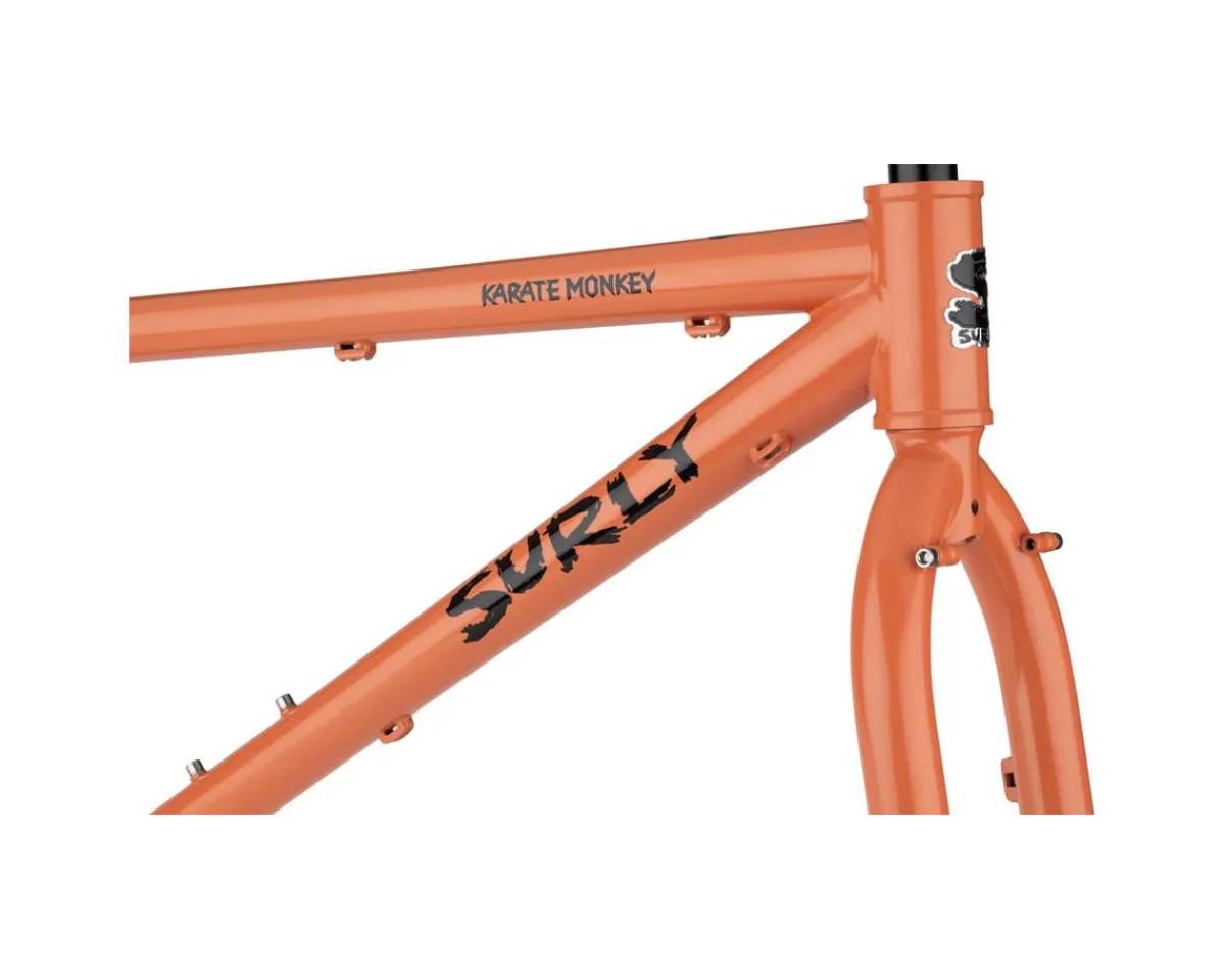 Surly Frames|Mountain Bikes|Karate Monkey Steel MTB Frameset (Peach Salmon Sundae) (XS)