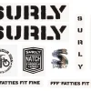 Surly Frame Protection & Decals|Overspray Decal Set (Black)
