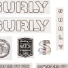 Surly Frame Protection & Decals|Overspray Decal Set (White)