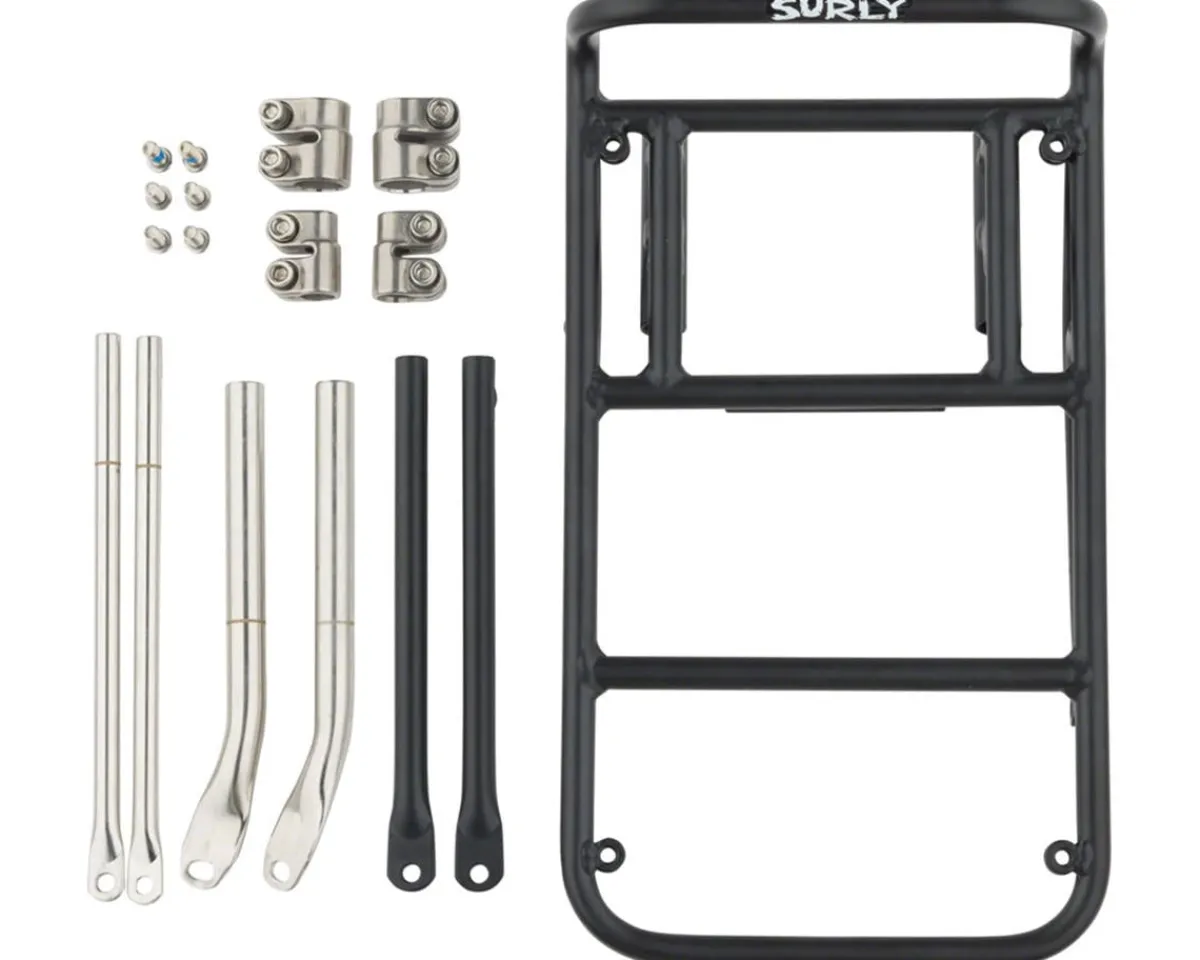 Surly Racks, Fenders, & Trailers|8-Pack Rack Front Rack (Black) (Steel)