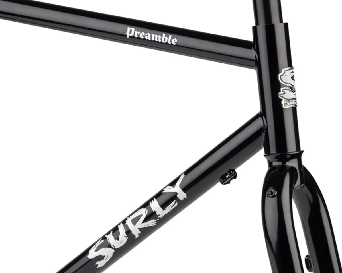 Surly Frames|Gravel Bikes|Preamble Frameset (Black) (700c) (M)