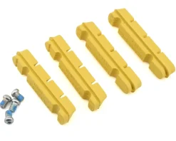 SwissStop Brakes|Yellow King Flash Pro Carbon Rim Brake Pad Inserts (Yellow) (2 Pairs) (For Shimano/SRAM)