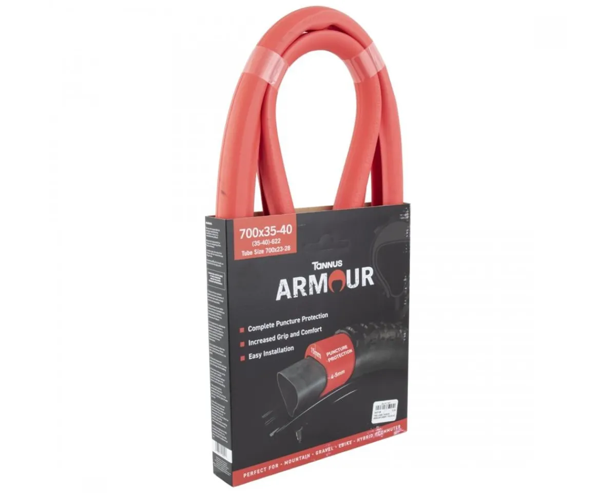 Tannus Tubeless Accessories|Holiday Shopping|Armour Tubed Tire Insert (Red) (700c x 35-40mm)
