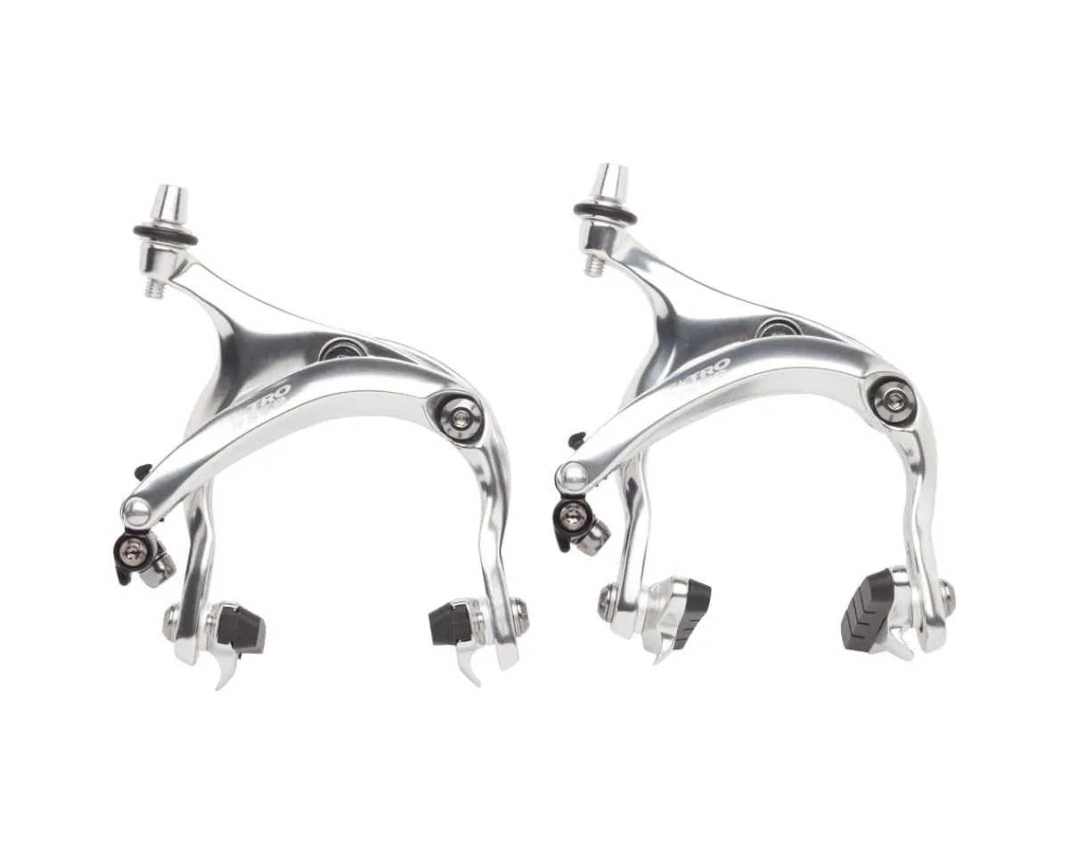 Tektro Brakes|R559 Long Reach Road Brake Calipers (Silver) (55-73mm) (Pair) (Recessed Nut Mount)