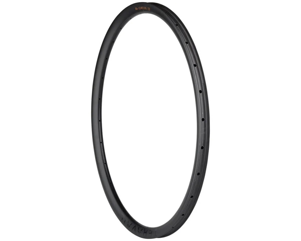 Teravail Wheels & Parts|Circos Carbon Gravel Rim (Matte Carbon) (Front) (24H) (Presta) (700c)