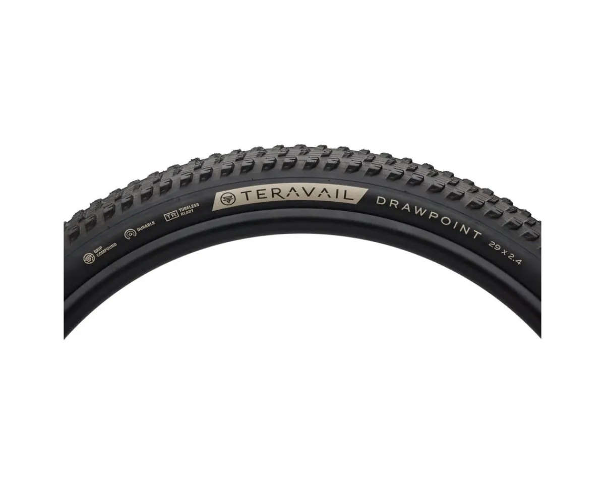 Teravail Tires|Drawpoint Tire (Black) (Tubeless) (29") (2.4") (Durable) (Grip Compound)