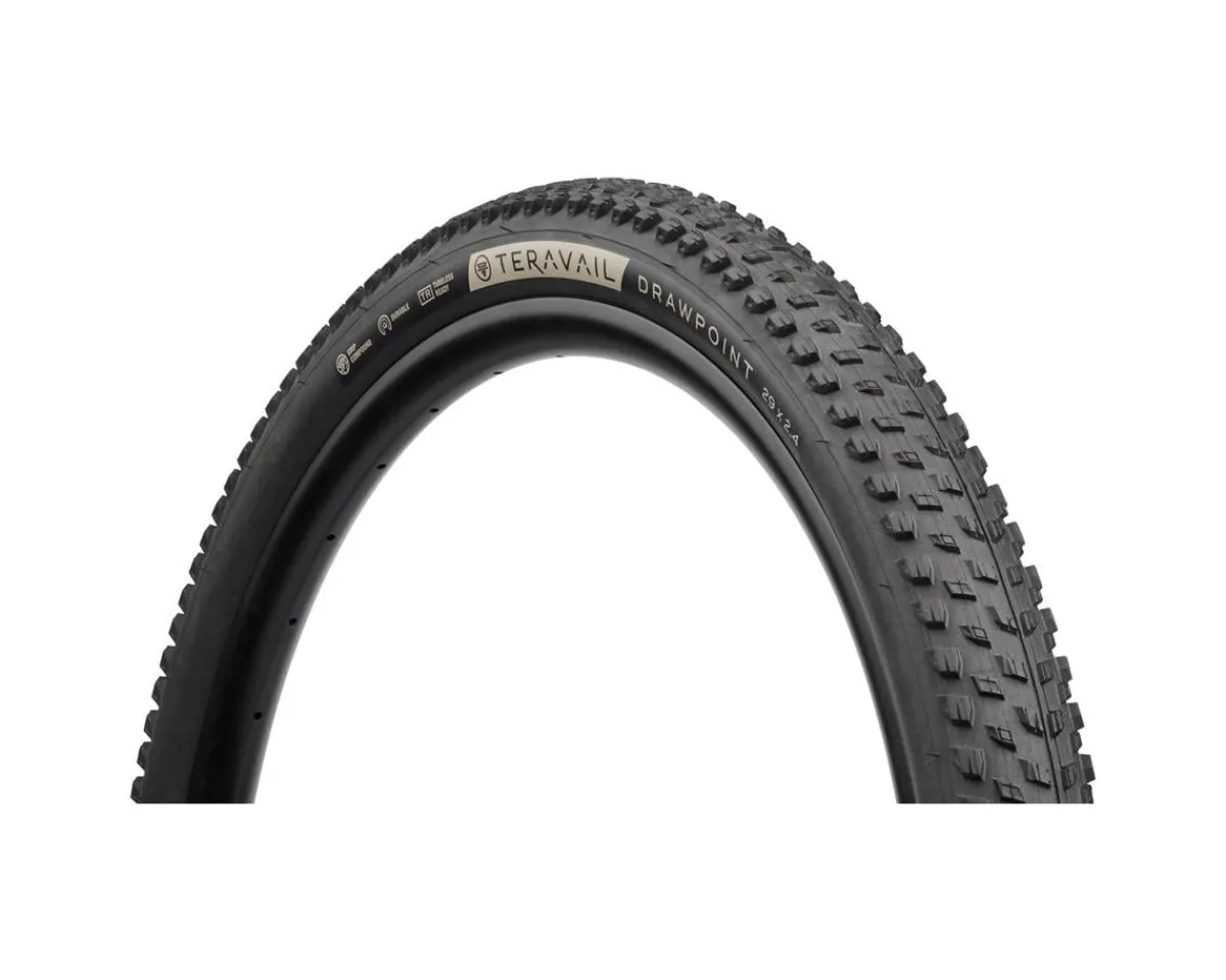 Teravail Tires|Drawpoint Tire (Black) (Tubeless) (29") (2.4") (Durable) (Grip Compound)