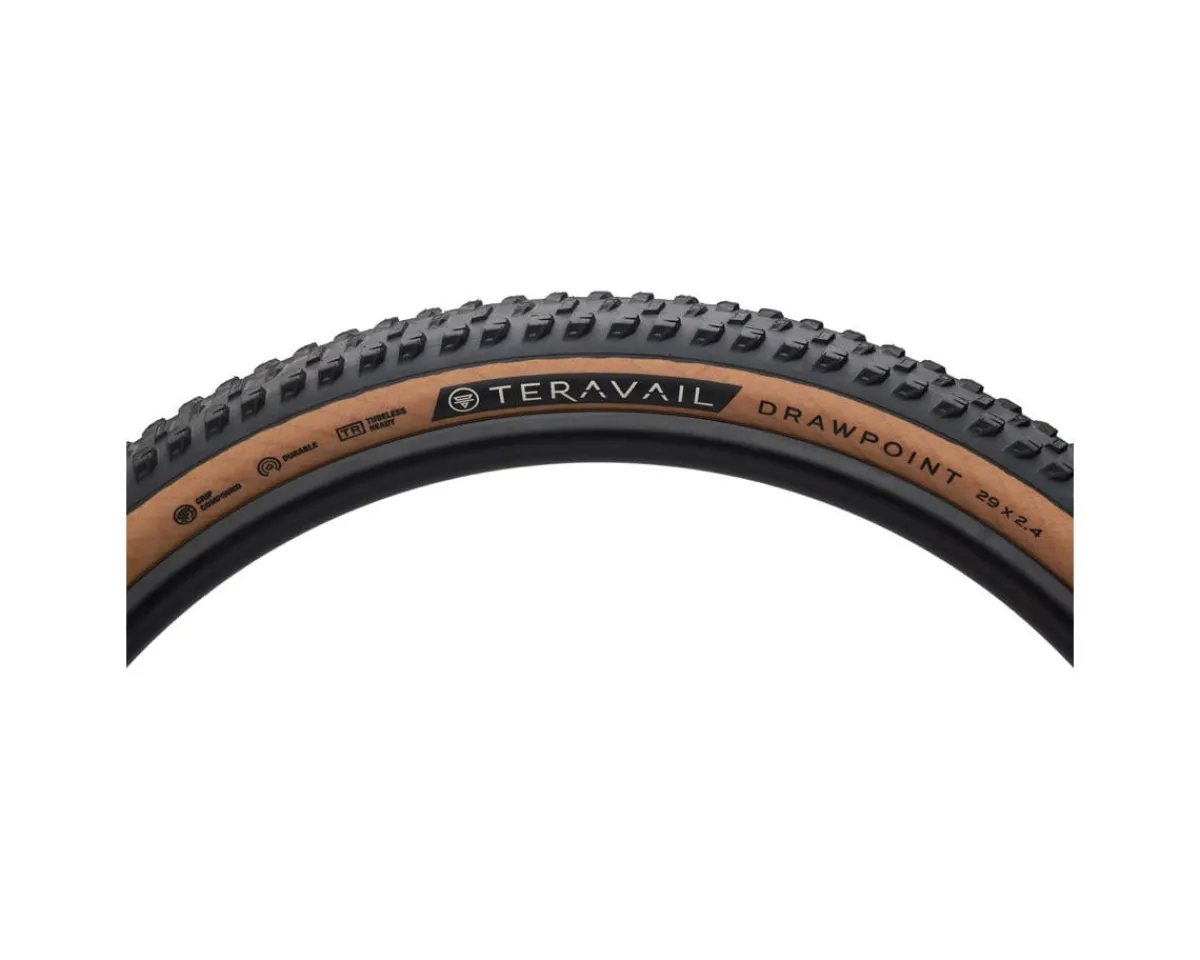 Teravail Tires|Drawpoint Tire (Tan) (Tubeless) (29") (2.4") (Durable) (Grip Compound)