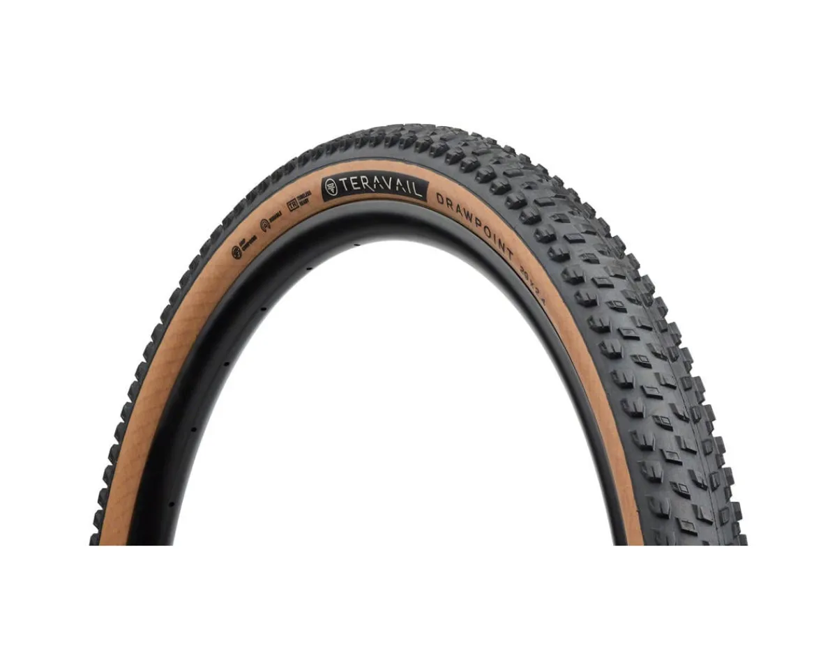Teravail Tires|Drawpoint Tire (Tan) (Tubeless) (29") (2.4") (Durable) (Grip Compound)