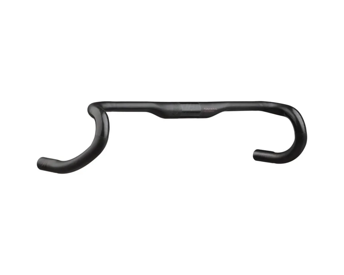 Teravail Handlebars|Feldspar Carbon Drop Handlebar (Black) (40cm) (31.8mm Clamp)